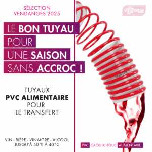 Sélection vendanges 2025 - Tuyaux alimentaires pour transfert de liquides