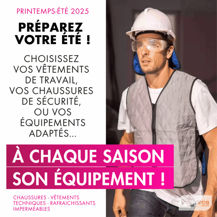 Vêtements de travail rafraichissants pour l'été et les grosses chaleurs
