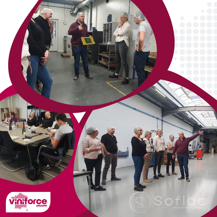 Visite Soflac et impression sur bouteille - Groupement Viniforce